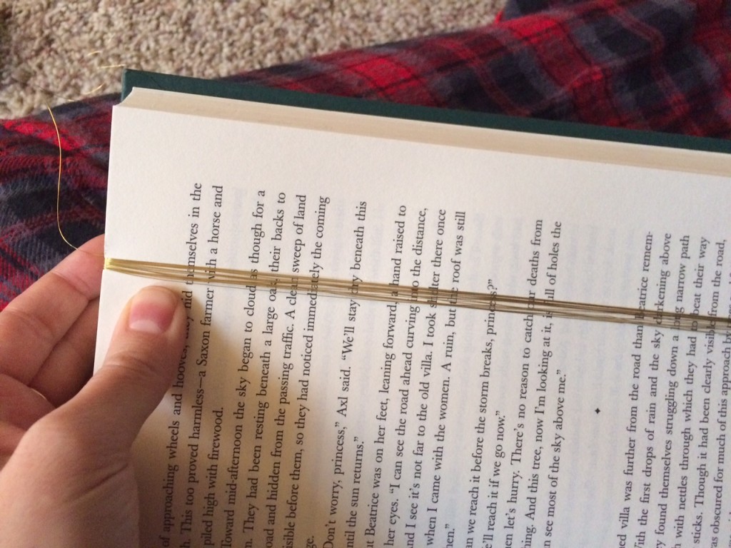 Wrapping Wire around book